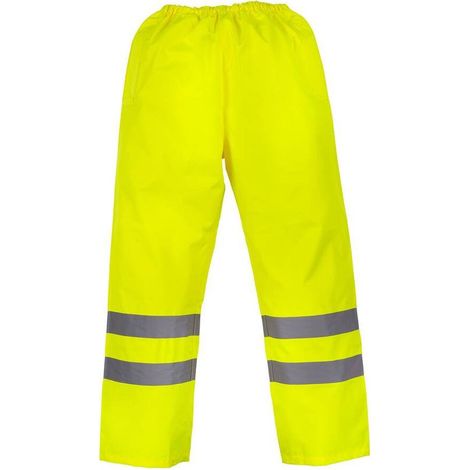 Sovrapantaloni impermeabili ad alta visibilità YOKO Giallo fluorescente S