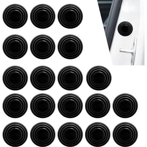 20 pezzi di ammortizzatori per portiere auto, guarnizioni per ammortizzatori, tappetini insonorizzanti in silicone, dischi ammortizzatori autoadesivi multifunzionali per la protezione dagli urti (1/5)