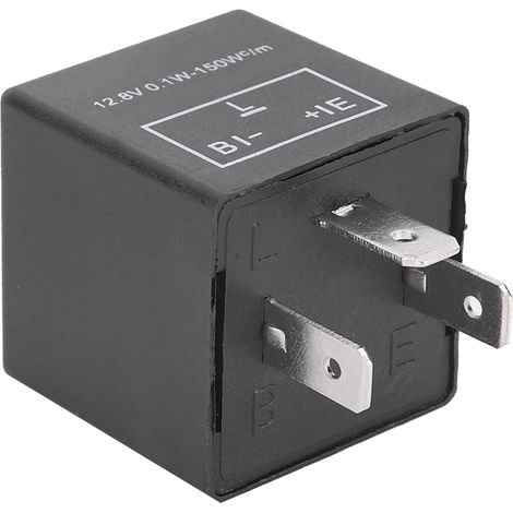 Clignotant LED Universel 3 Broches 12.8V 0.1W-150W Relais de Clignotement Réglable pour Voiture (1/3)