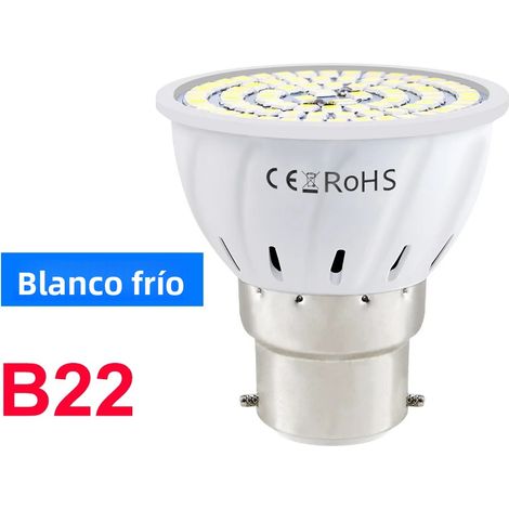 Ampoule LED spot de plafond 220 V, blanc froid, 60 LED B22, lampe à économie d'énergie (1/5)