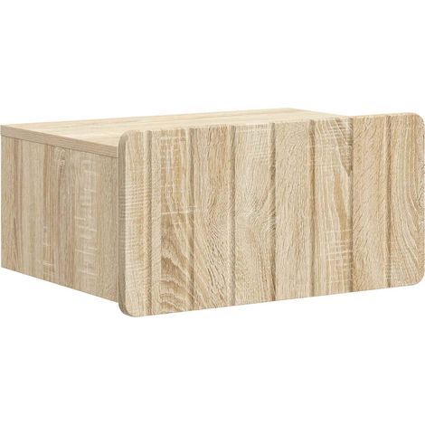 Wandmontierter Nachttisch Sonoma-Eiche 49 x 34,5 x 24 cm vidaXL