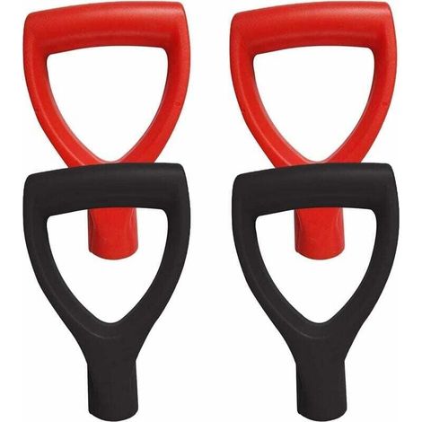 4 Pièces Pelles à Neige de Rechange en Plastique Poignée,Pelle à Neige de Remplacement D Grip Poignée en Plastique Poignée Scoop Neige pour Pelleteuses Fourchette Spade Jardin Accessoires (1/4)