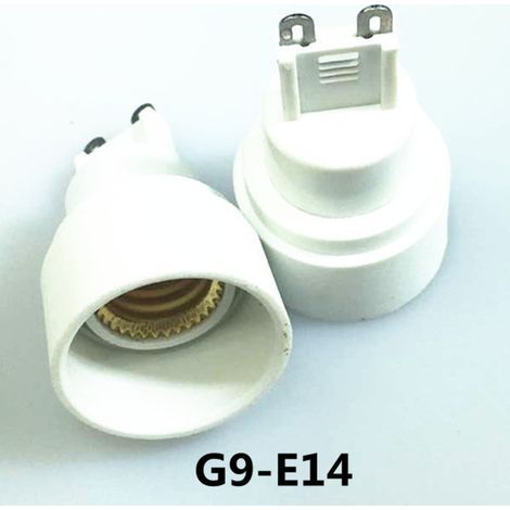 Kleiner G9-auf-E14-Schraubsockeladapter, aus flammhemmendem PBT und CE-zertifiziert. (1/3)