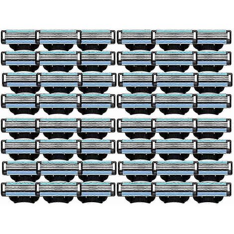 48 lames de rasoir Gillette Mach 3 de rechange, lames manuelles pour hommes (1/5)