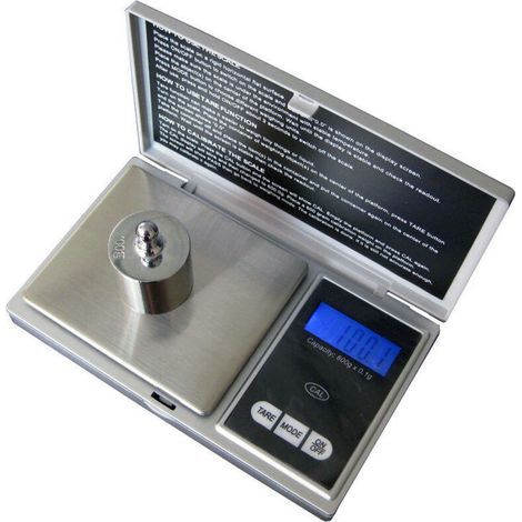 Precision Scale, 500g/0.01g, Kitchen Scale, 0.01g Precision Scale, Pocket Scale with LCD Screen, Small Jewelry Scale, with Tare Function, Stainless Steel (500g) (1/5)