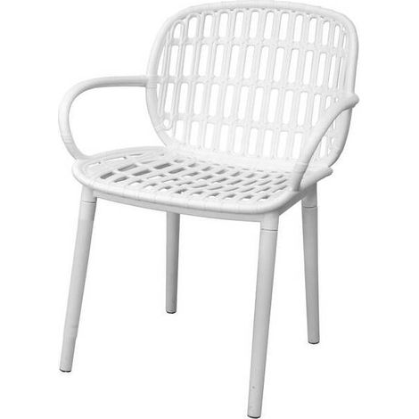 POLTRONA POSITANO BAMBOO BIANCO