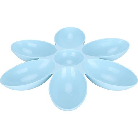 Ciotola per cibo e acqua per gatti, ciotola per cibo e acqua per gatti sicura per alimenti (blu) - Crezuo