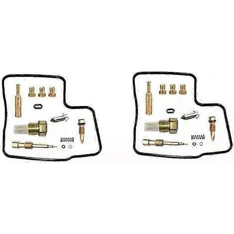 Kit de réparation de carburateur compatible avec Honda VT1100 Shadow VT 1100 1100C (1987-2007) - Pièces de rechange pour flotteur et circuit d'air - SYCHTV