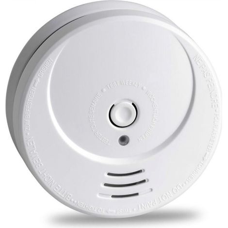 Smoke Detector, Photoelectric, Long-Life Lithium Battery (10 years), Fire Alarm GS506G (1/4)