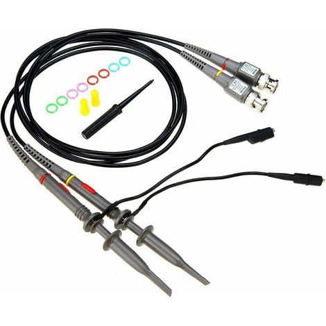 Sonda per oscilloscopio P6100 da 100 MHz con kit completo di cavi di prova BNC-Minigrabber