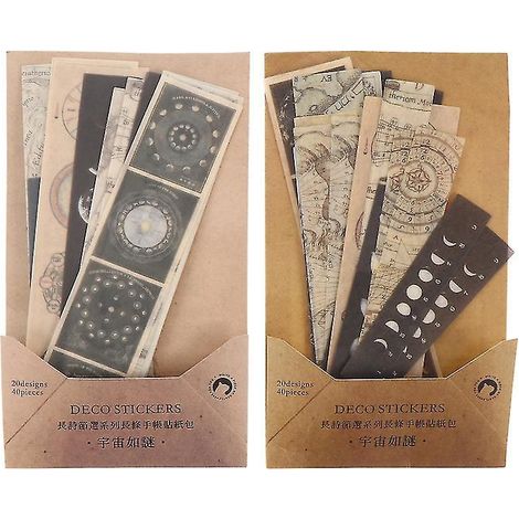 2er-Set Washi-Papieraufkleber