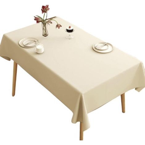 Glatte Tischdecke – Lotusblattmuster – Fleckenabweisend – Leicht – Wasserfest – Tischdecke – 120 x 170 cm – Dunkelblau (1/5)