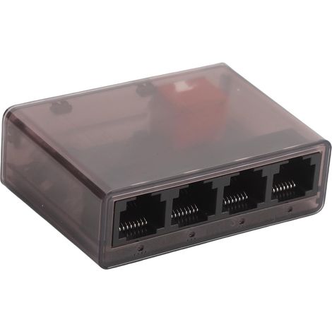 Répartiteur de Câble Réseau Gigabit 1 Entrée 4 Sorties, Répartiteur Ethernet 1 à 4 1000 Mbps avec Alimentation USB pour Commutateur de Routeur LAN RJ45 Prenant en Charge Le Câble (1/5)