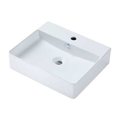 Primaster Keramikwaschbecken 50 cm Prag weiß glänzend Waschtisch