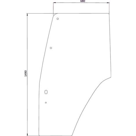 Türscheibe UNIVERSAL D6718 (1/2)
