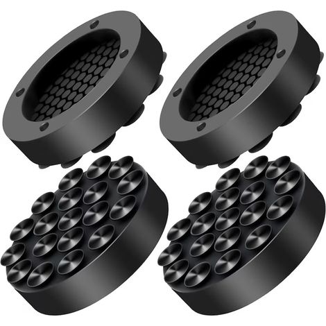 Patin anti-choc pour machine à laver avec ventouse, patin antidérapant, support à ventouse, patin silencieux (1/5)