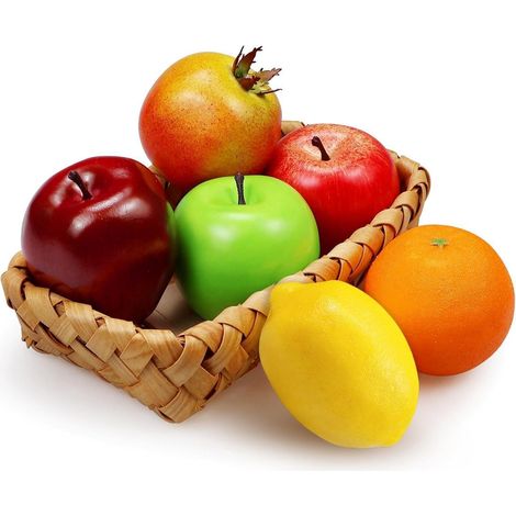 Künstliches Obst Deko Küche Schale Früchte Set 6 Stück/Set (1/5)
