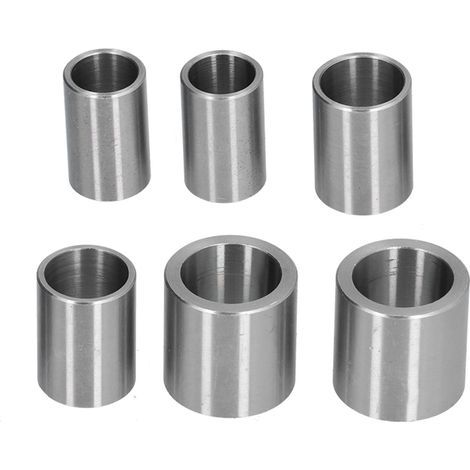 Ortviai Bagues de réduction en acier pour meule de meulage sur établi – 6 pièces, diamètres variables (1/2″–1″) (1/5)