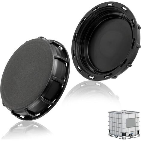 Couvercle IBC noir 163 mm pour réservoir d'eau IBC 1000L, aquarium, robinet de baril, irrigation de jardin (1/5)