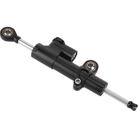 Stabilisateur de direction moto universel, amortisseur de guidon réglable pour système d'amortissement motocyclette (1/5)