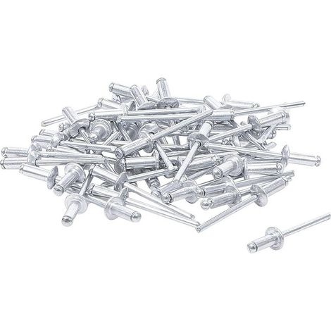 Assortiment de Rivets Pop D.4 mm - 50 pcs - Acier, Résistants et Pratiques - D-Work