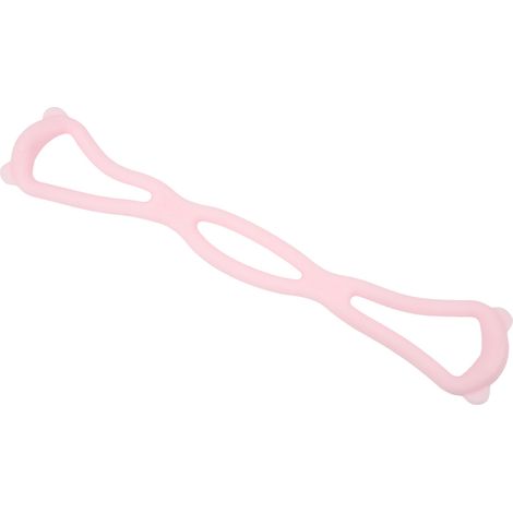 Bande de résistance figure 8 élastique pour bras, dos et épaules, corde d'exercice de yoga, étirement musculaire, lot de 1, noir (1/5)