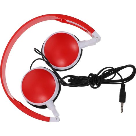 Casque Prise Jack 3,5mm Filaire Stéréo Pliable pour Garçon et Filles, Confortable à Porter Câble de 1,2m, pour Voyages en Avion (1/5)