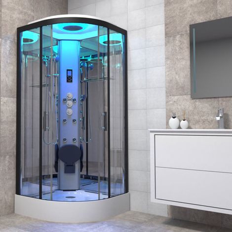 Insignia Non-Steam Shower Cabin Enclosure 800 x 800mm Premium Range Body Jets (1/5)