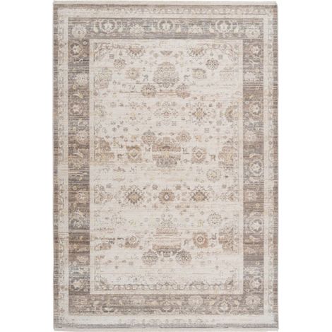 Tapis Vintage à Franges "Baroque X" Beige 160 x 230 cm (1/4)