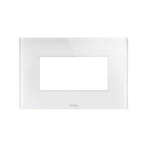 PLAQUE ICE 4P BLANC GEWISS GW16904CB