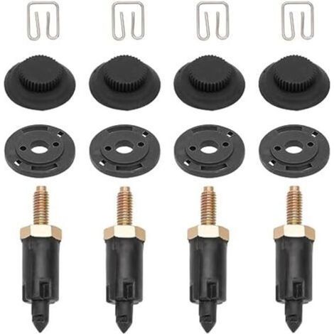 Motorabdeckungsbefestigungen – Für Berlingo C4 C5 Xsara 206 306 307 406 607 806 Expert – Edelstahlclips und -schrauben – Schwarz – 4 Stück (1/5)