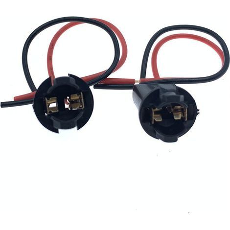 Douille pour ampoule T10 de voiture, douille pour ampoule T10 à petite fiche, douille pour ampoule T10, douille pour lampe T10, douille pour ampoule T10 de voiture -- JB1024-2P