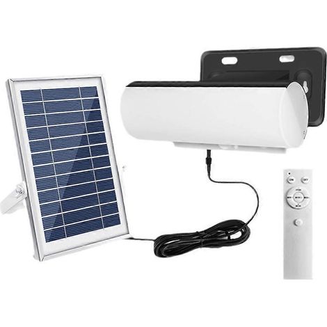Lampe solaire avec détecteur de mouvement, éclairage LED intérieur à intensité variable --- (1/5)