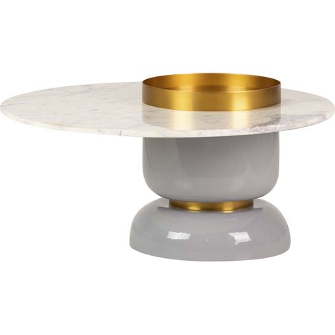 Table Centrale En Marbre Gahe 79X79X41 Cm (1/2)