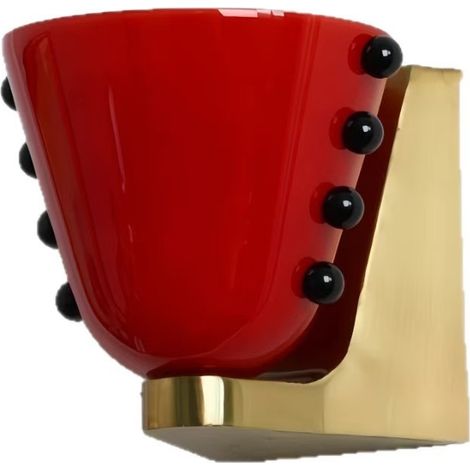 Applique Murale en Verre Coloré Rouge pour Tête de Lit – Luminaire Décoratif Moderne pour Chambre à Coucher
