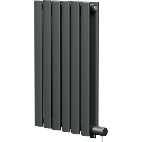 Boone Anthracite 600mm x 360mm Horizontal Electric Double Panel Radiator (1/5)