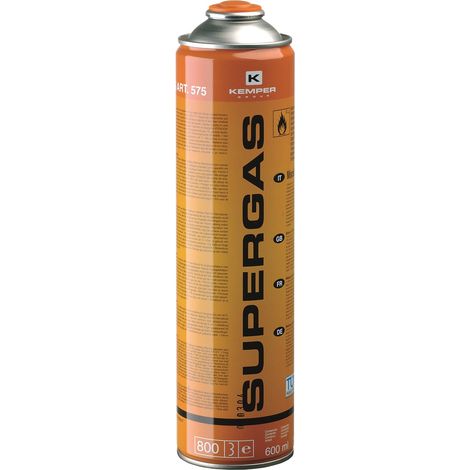 KEMPER - Cartouche de gaz filetage 7/16" 600ml 330g - 05655 - Ce produit de marque KEMPER est neuf.