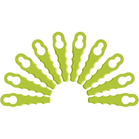 Juego de cuchillas de repuesto Ryobi 182999 para desbrozadoras (RAC155 y RAC157) - 10 piezas por juego (1/2)
