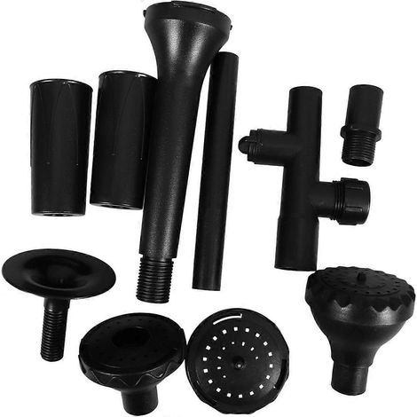 Kit de buse pour fontaine avec adaptateur fileté pour pompe, idéal pour les fontaines extérieures, les aquariums et les bassins. Installation facile, fontaine décorative. (1/5)