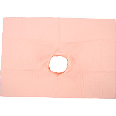 Tableau de massage coton pour salon de beauté, housse avec trou visage 70x100cm, couverture de table de massage jade. (1/5)