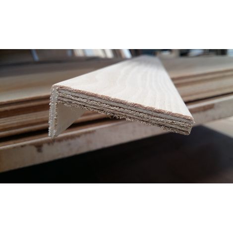 COPRIFILO PORTA MOSTRINA sp.mm10x70x2250 con ala mm25 Impiallacciato Frassino (1/3)