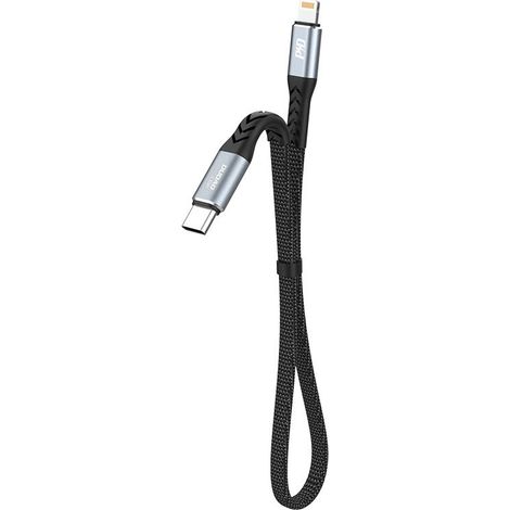 Câble Dudao L10P Lightning - USB-C PD 20 W, 0,23 m - Noir
