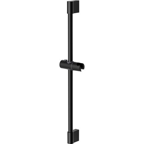 Barra Doccia 65 cm Barra Doccia con Supporto Doccetta Set Doccia Acciaio Inossidabile nero Universale