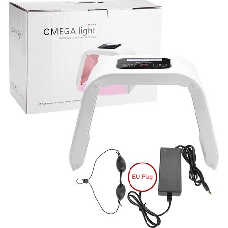 Appareil de beauté de rajeunissement cutané par thérapie photodynamique ionique spectrale (PDT) avec lumières LED 4 couleurs pour le traitement de l'acné et les soins de la peau norme européenne 110- (1/5)