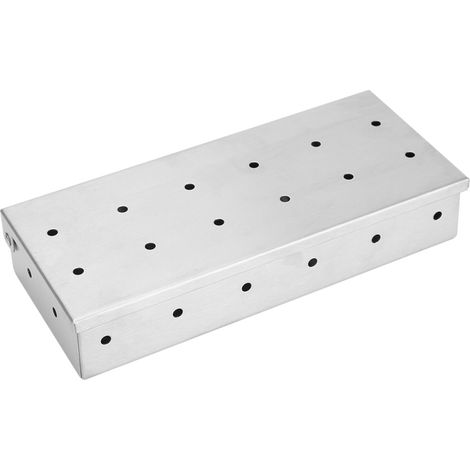 Irovami Boîte à fumoir en acier inoxydable de grande capacité pour barbecue, accessoire pour gril. (1/5)