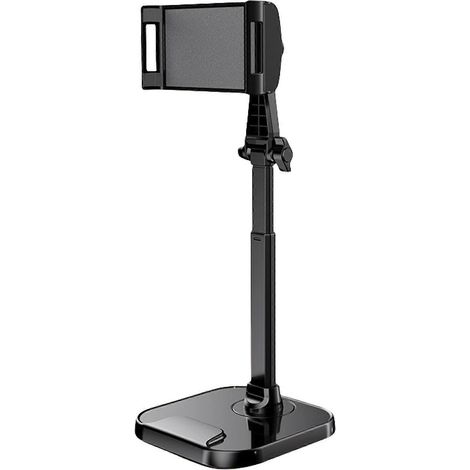 Support de tablette de bureau réglable avec dissipation de chaleur et conception ergonomique, adapté aux bureaux, aux domiciles, aux bibliothèques, aux cafés et autres lieux. Noir. (1/5)