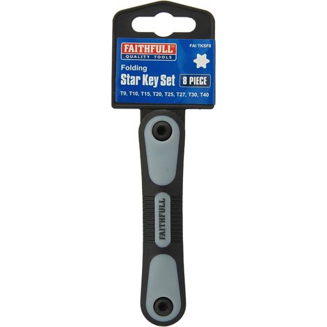 Faithfull Folding Star Key Set Of 8 (Tx9-Tx40) (1/3)
