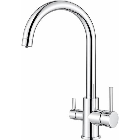 Swan Rubinetto da cucina Shurity 3 vie Cromo