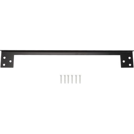 Plaque de protection de loquet de porte en acier inoxydable, sécurité améliorée, protecteur de bouclier en forme de L pour bouton pêne dormant 27.94cm / 11 pouces (1/5)