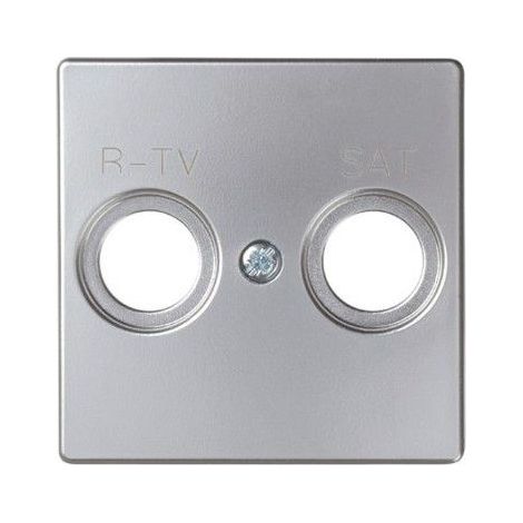 Tapa toma R-TV + SAT aluminio SIMON 82097-33